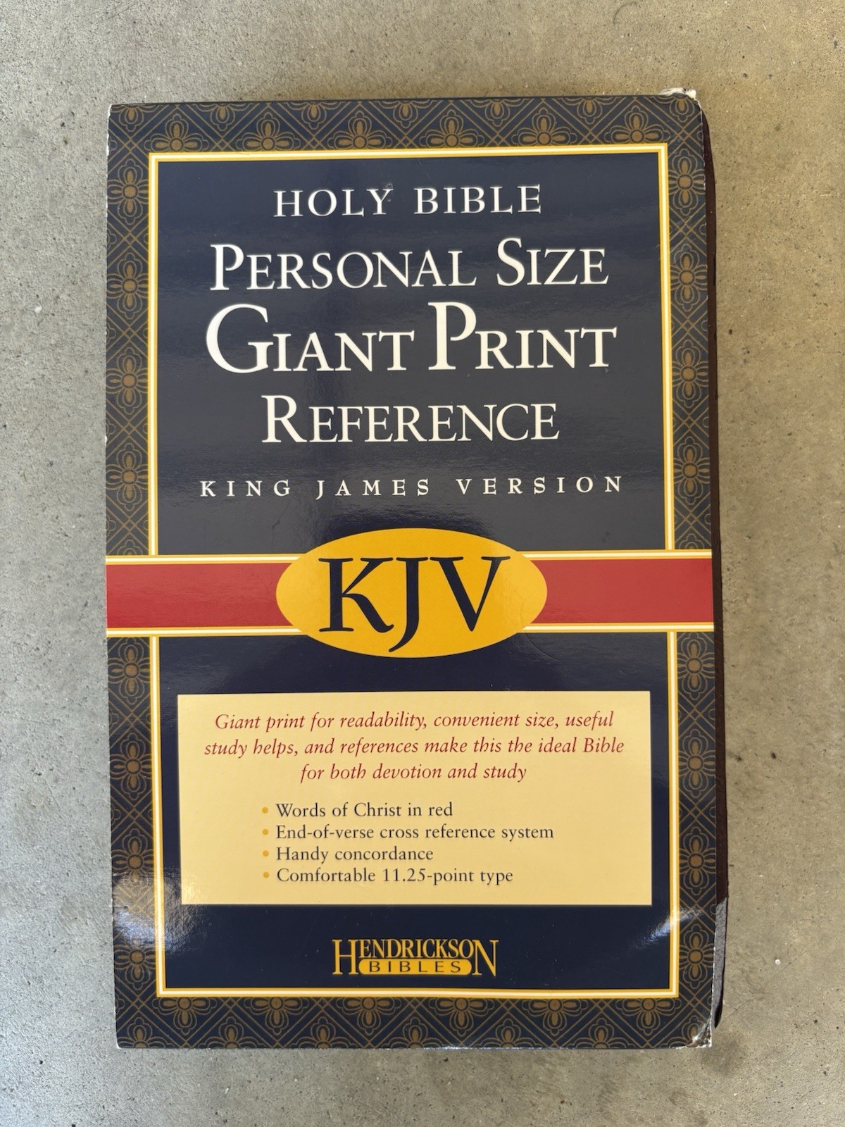 Holy Bible King James Version Hendrickson Reference Edition 2006 Large Print