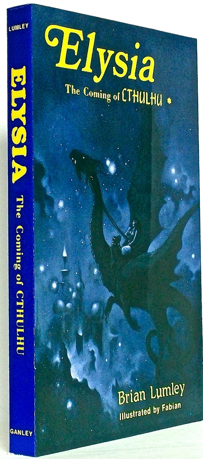 BRIAN LUMLEY—ELYSIA: THE COMING OF CTHULHU, Fabian art (1st ed., trade pb, 1989)
