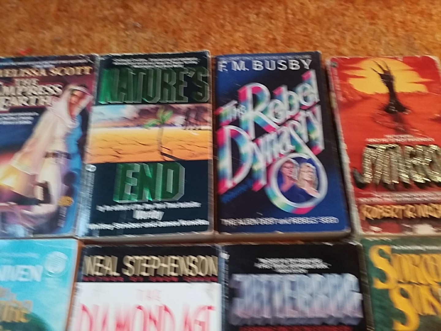 Large lot of 10 Mixed Vintage Fantasy Sci-fi Classic Books, Various Authors PB 1