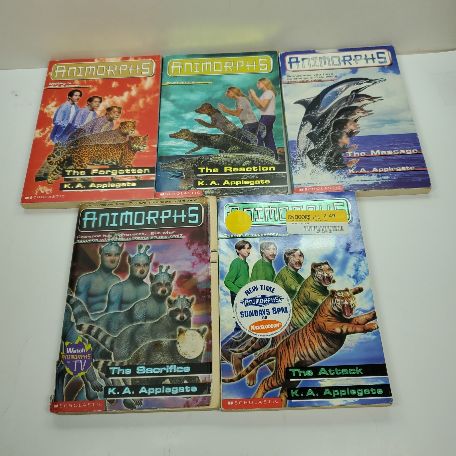 ANIMORPHS K.A. Applegate PB Book Lot Set of 11