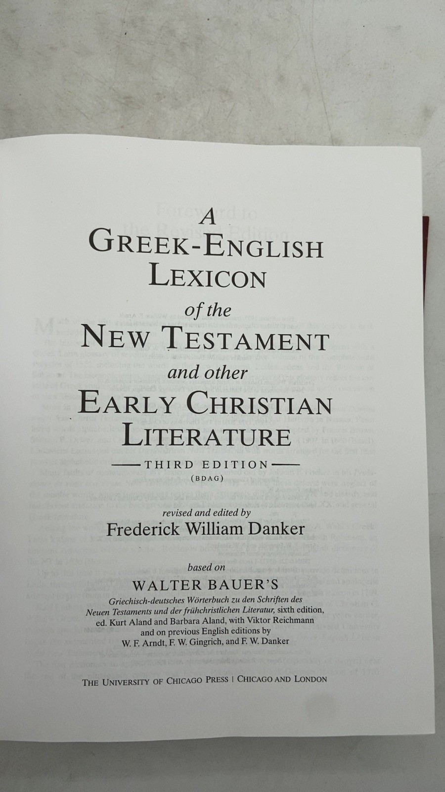 A Greek-English Lexicon of the New Testament and Other Early Christian Litera…