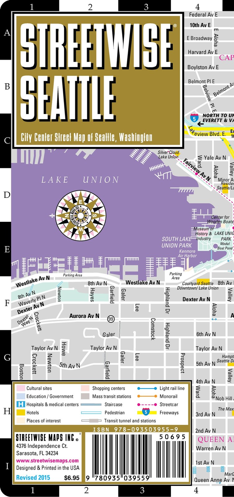 Streetwise Seattle Map – Laminated City Center Street Map of Seattle, Washin…
