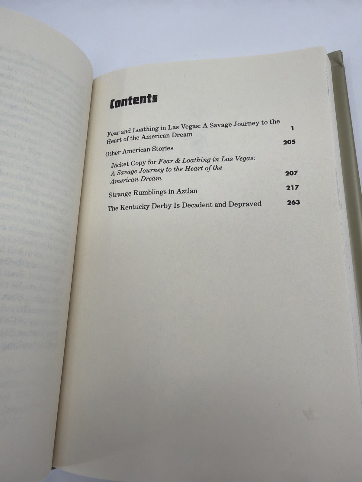 Fear and Loathing in Las Vegas and Other American Stories by Hunter S. Thompson