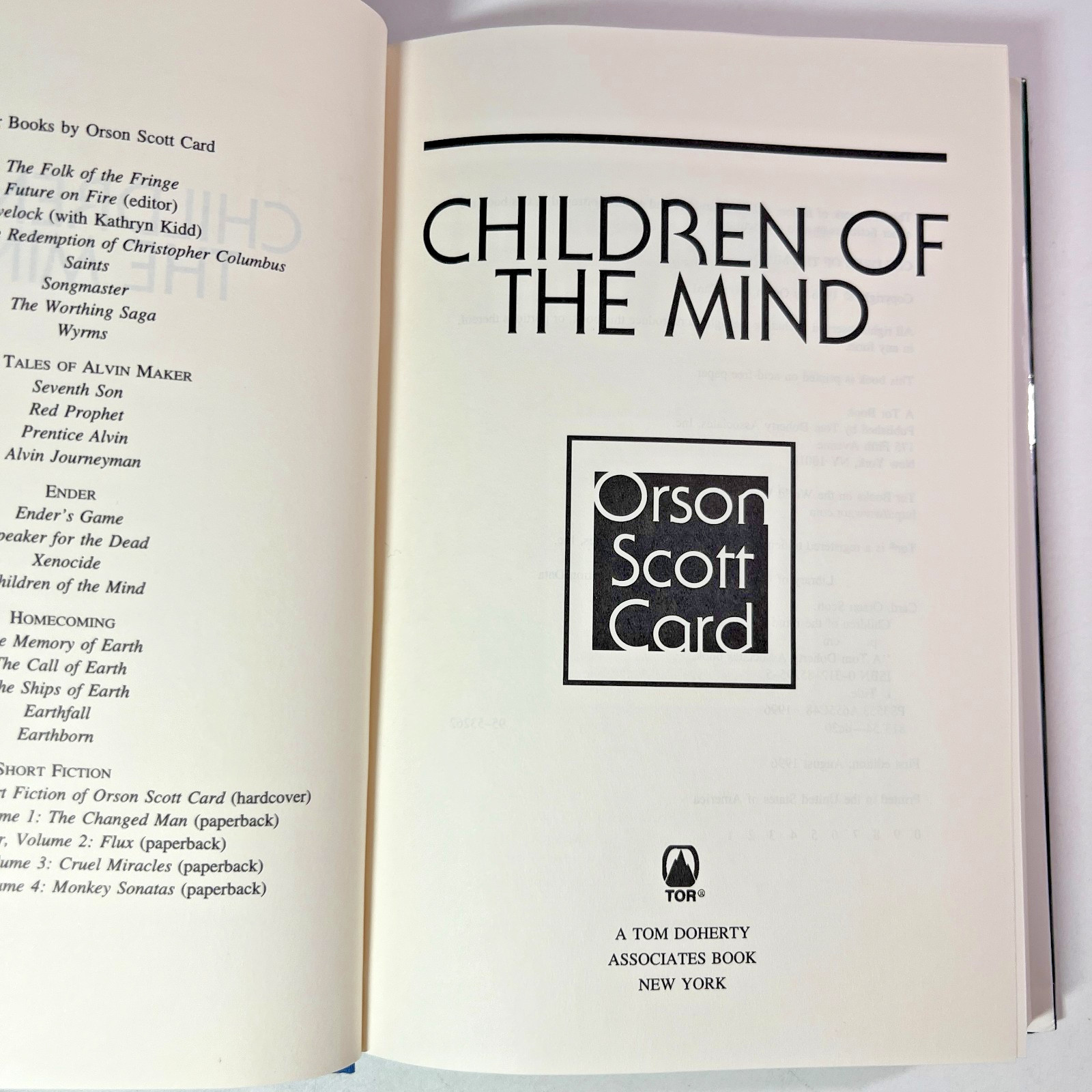 Children of the Mind Orson Scott Card Hardcover 1st Edition Enders Saga