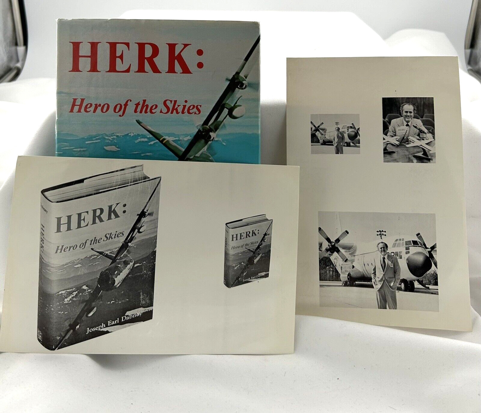 Herk: Hero of the Skies by Joseph Earl Dabney First Edition With Promo Pictures