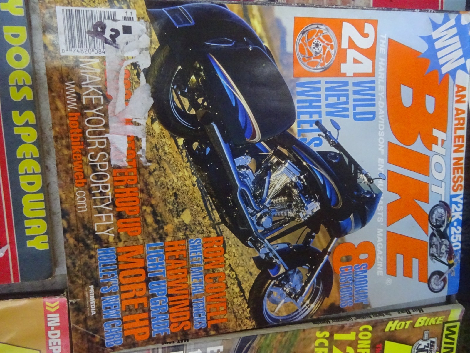 ASSORTMENT OF 5 OLDER HOT BIKE MAGAZINES