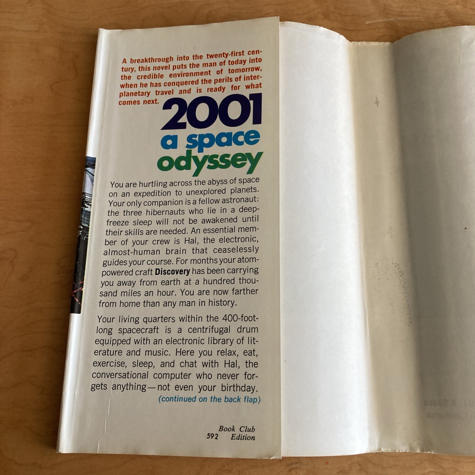 2001 A Space Odyssey Arthur C Clarke Hardcover DC Sci Fi Kubrick Book 1968