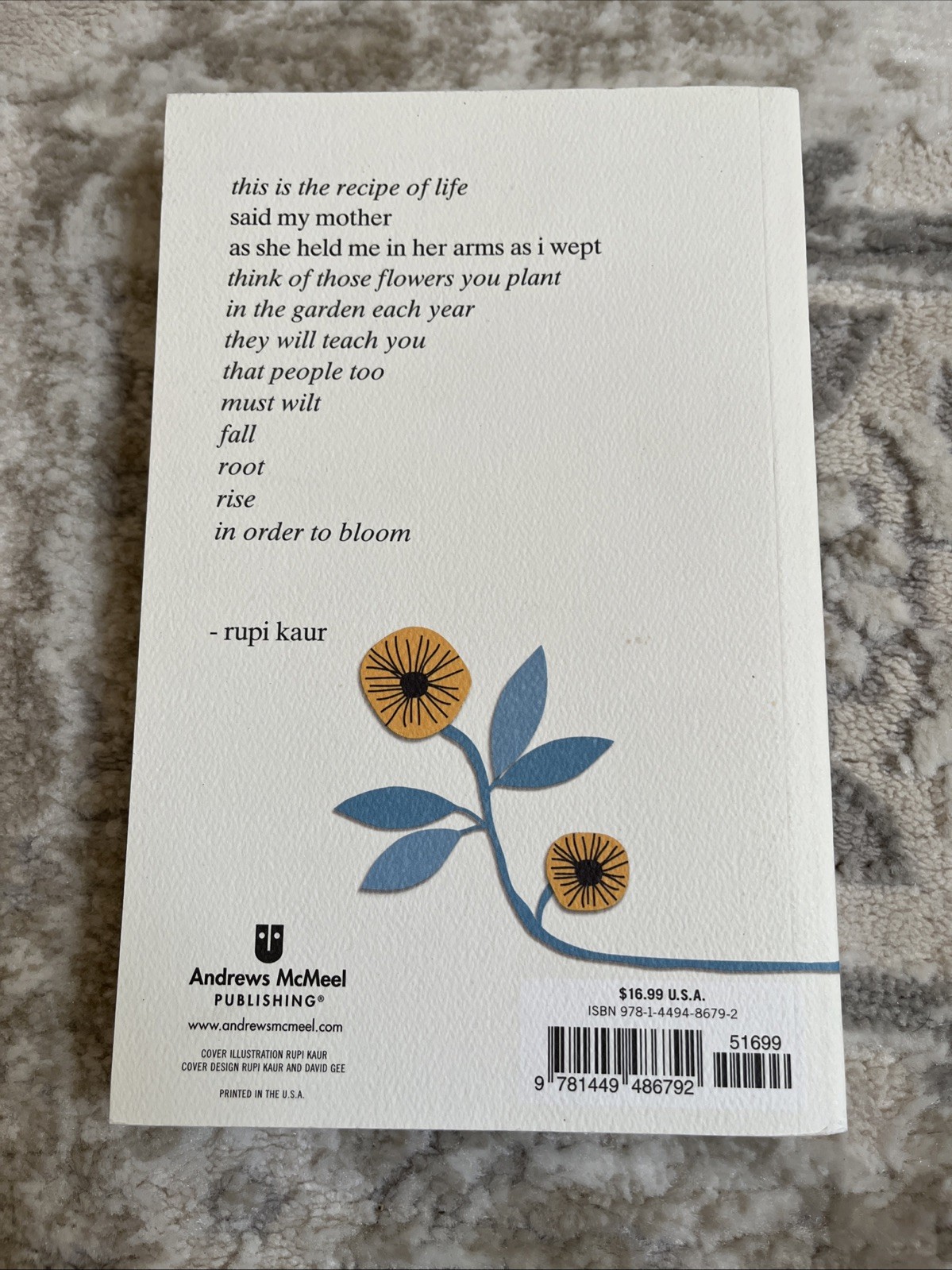 The Sun and Her Flowers – Paperback By Kaur, Rupi – GOOD