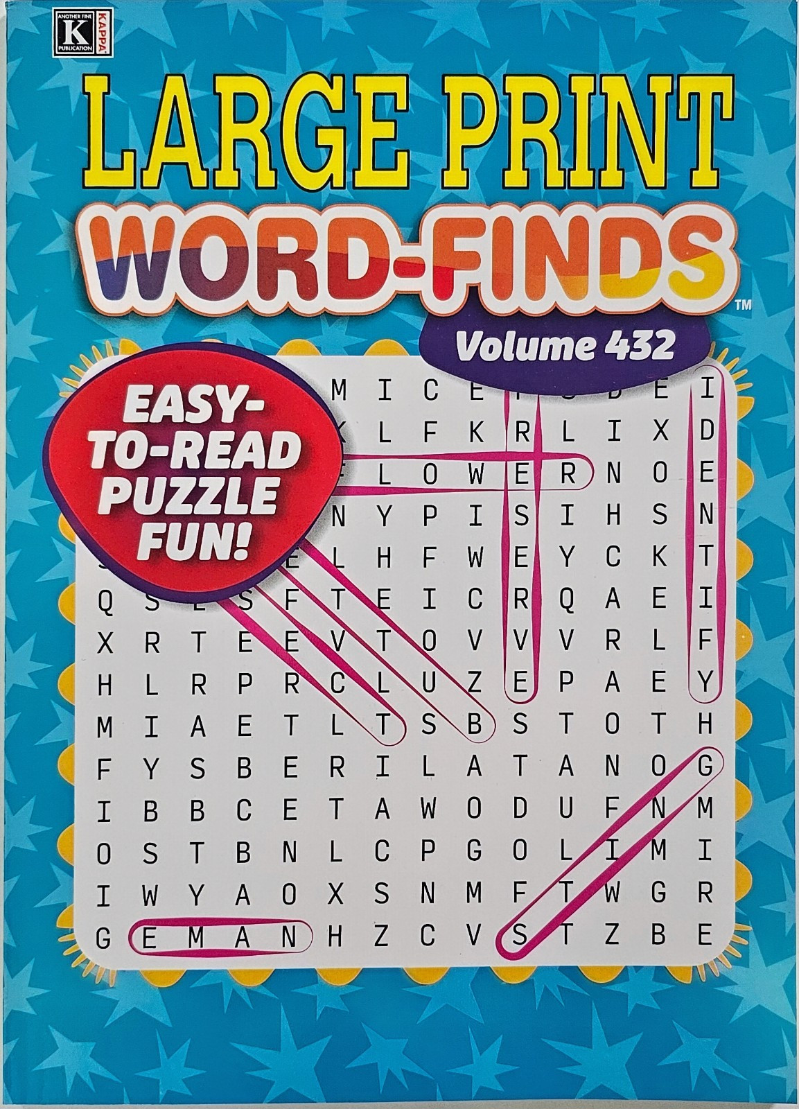 5 Large Print Word-Finds Puzzle Books Kappa Games Vol #427-434 ~ Search,Hunt NEW