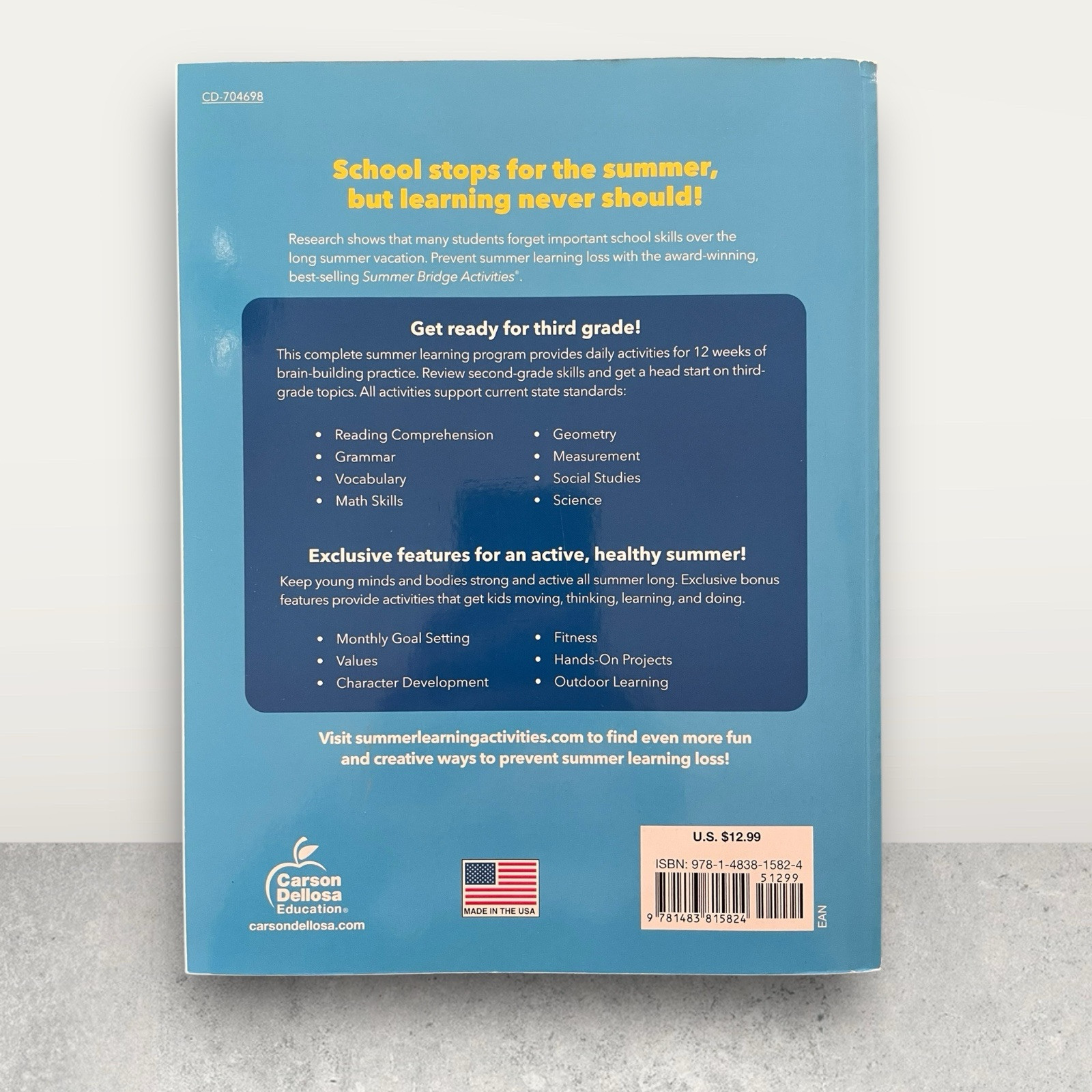 Summer Bridge Activities 2nd to 3rd Grade Workbook, Math, Reading Comprehens…