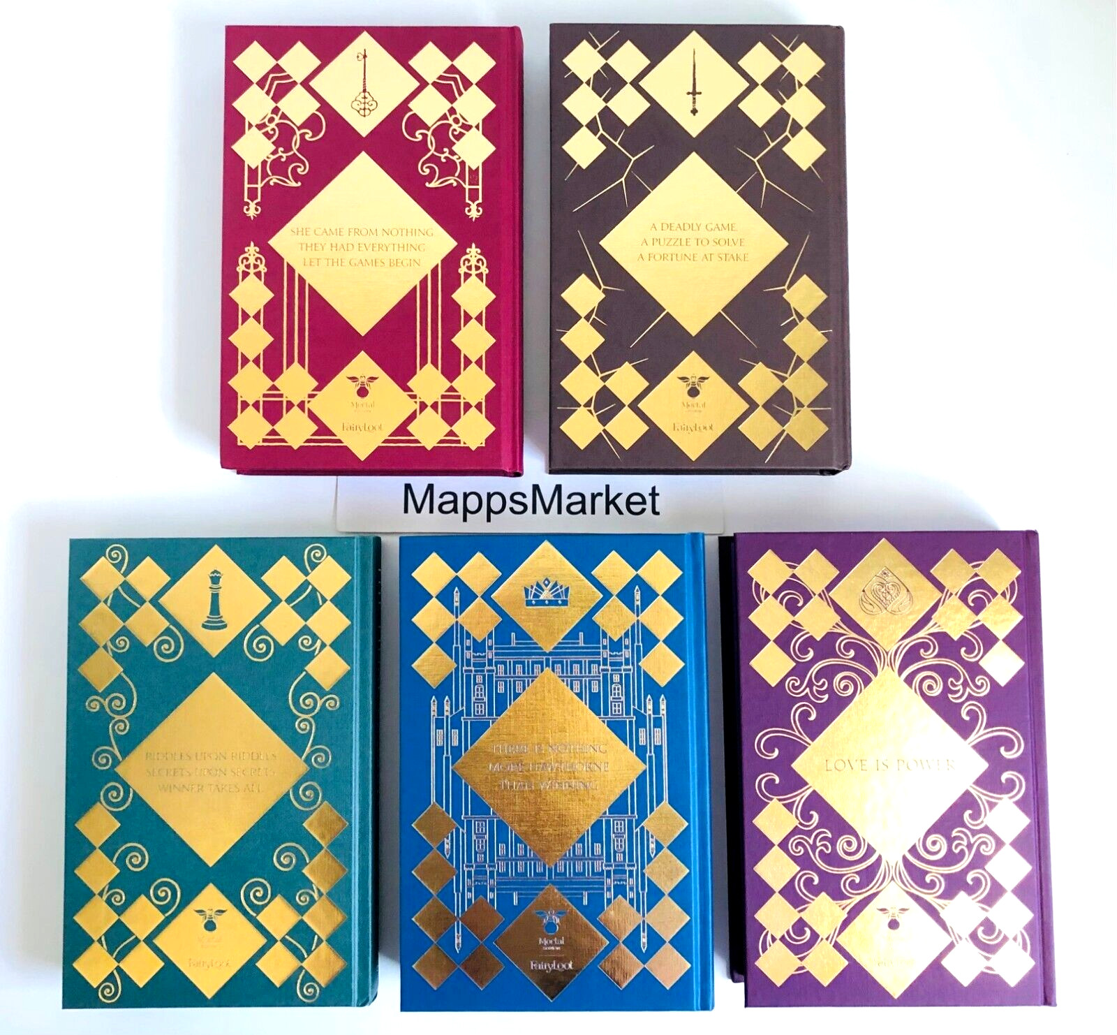 Inheritance Games Books 1-4 SIGNED by Jennifer Lynn Barnes FAIRYLOOT Stenciled