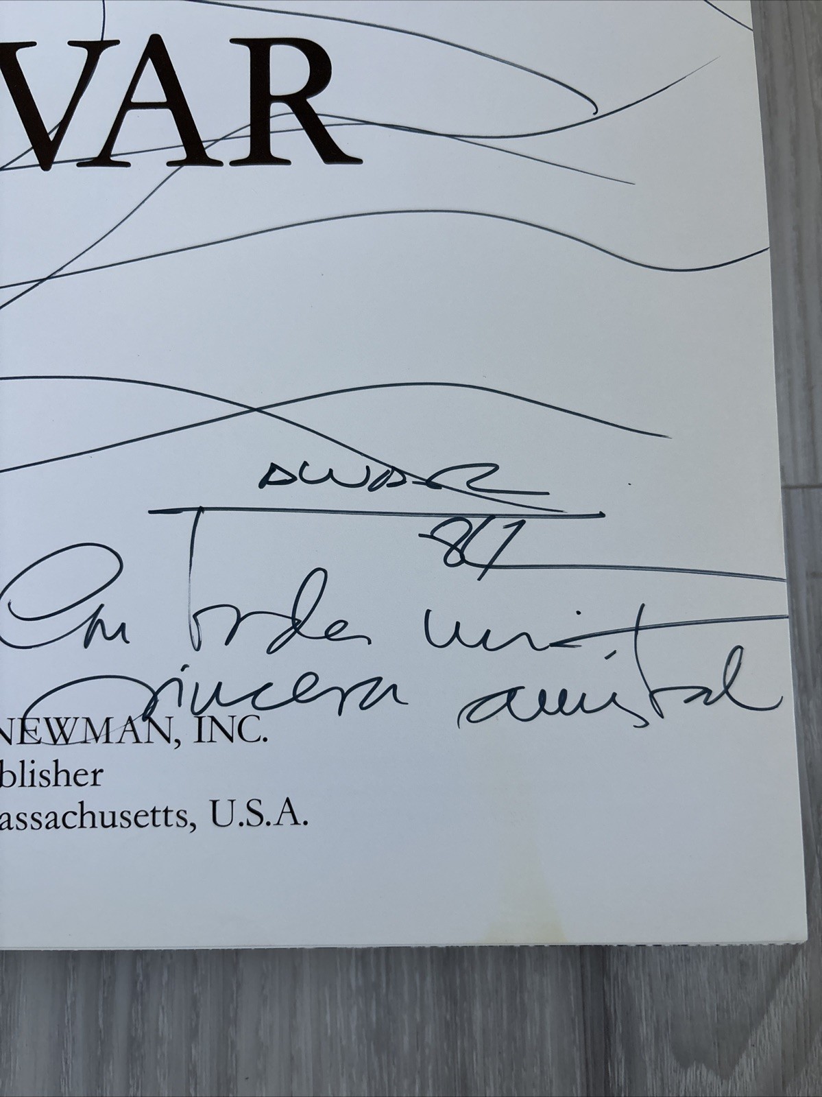 “ALVAR” Sunol 1982 Illustrated Hardcover w/ ARTWORK SIGNED + 2 Envelopes