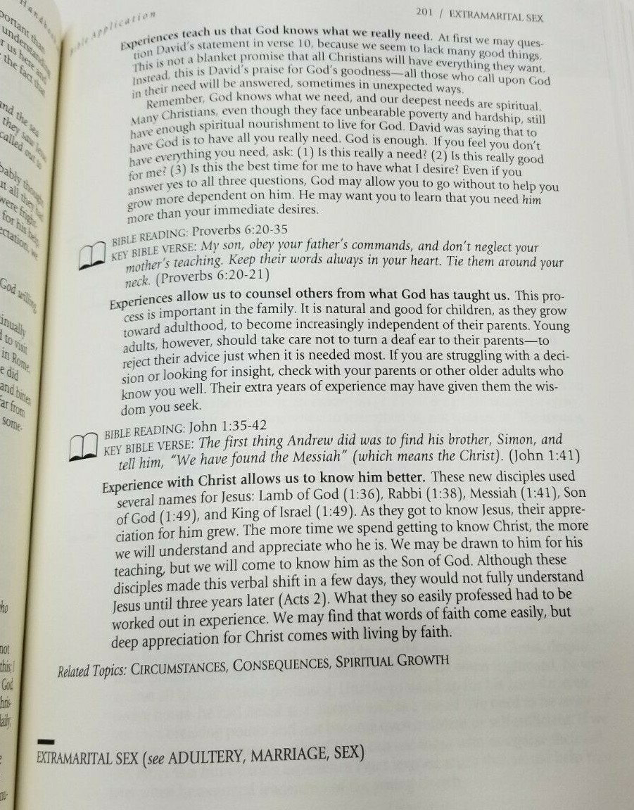 Life Application The Handbook of Bible Application Neil S Wilson Editor (G9)