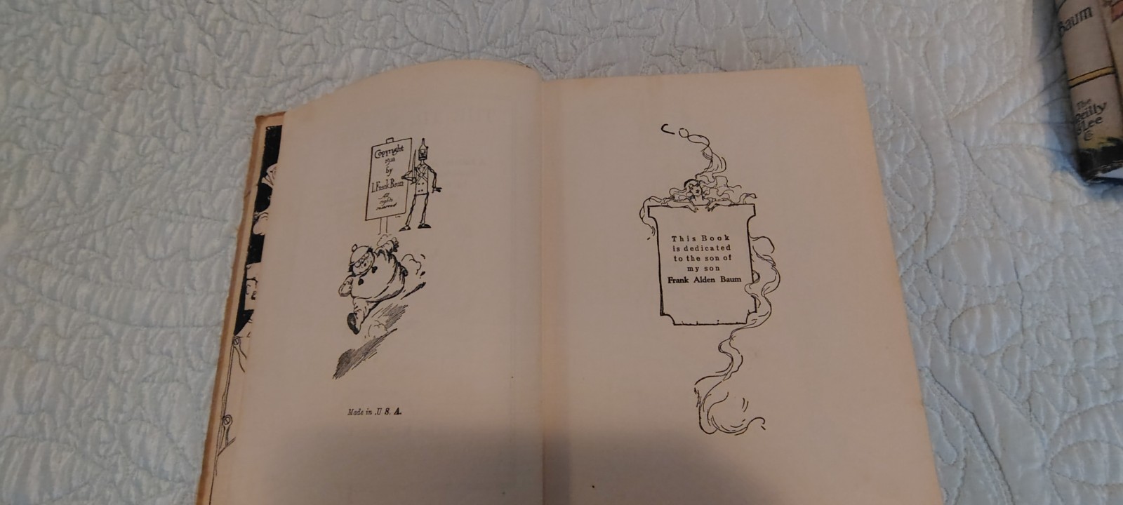 Vintage Wizard of OZ-L. Frank Baum Book Set of 7 Hardcover-1 Paper-Reilly & Lee