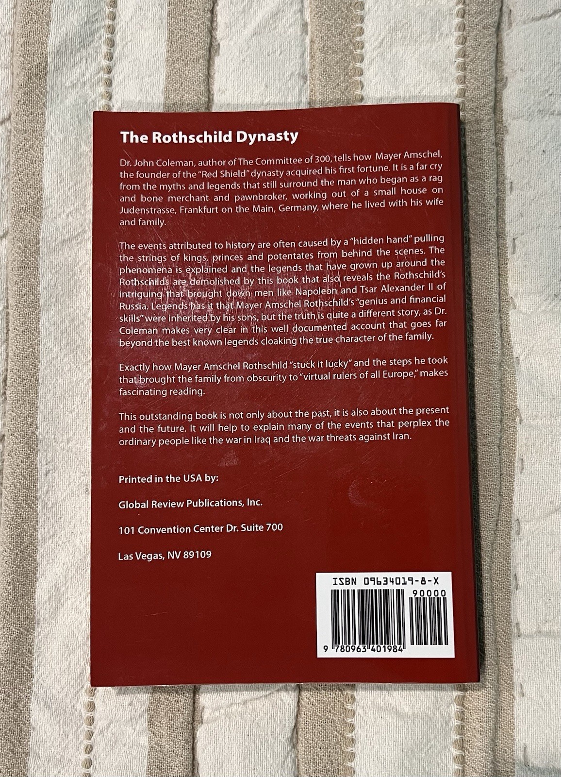 The Rothschild Dynasty – Dr. John Coleman