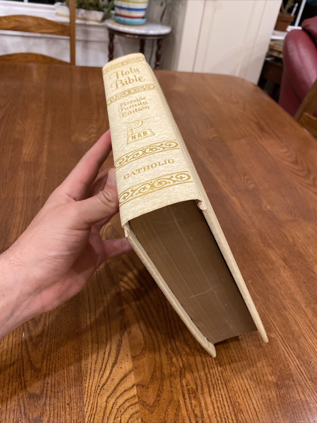 Large Holy Bible Fireside Family Edition Catholic NAB 1971-1972 VERY GOOD+