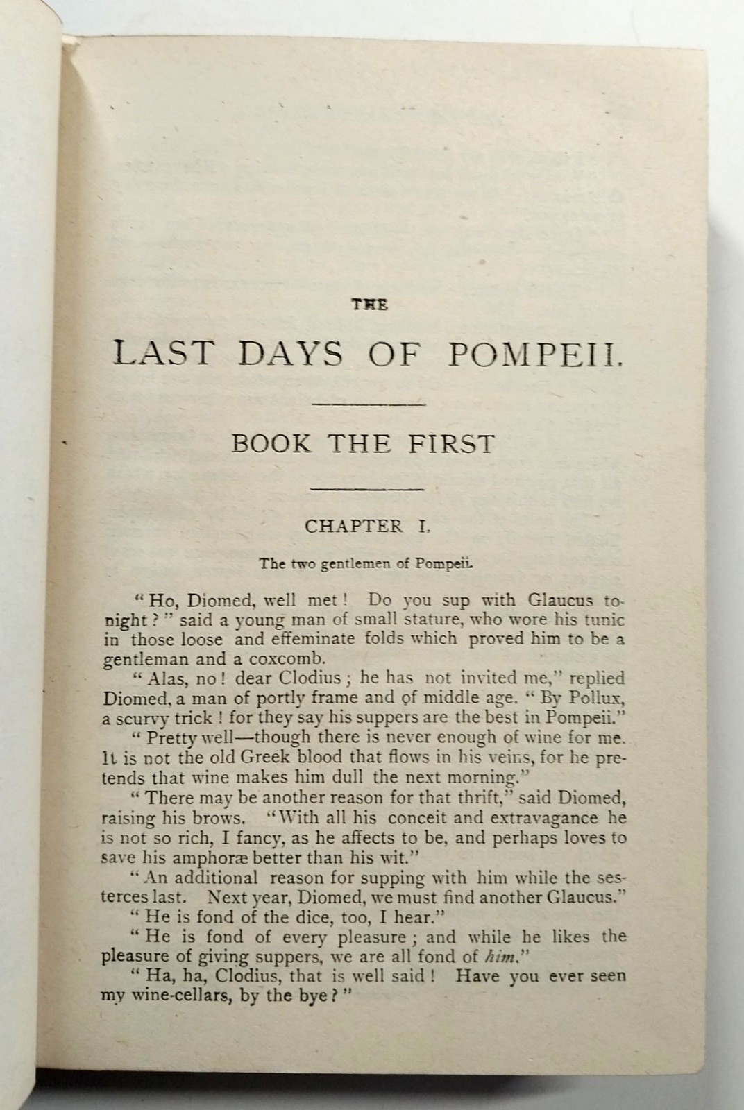 The Last Days Of Pompeii Complete In One Volume by Edward Bulwer Lytton HC Rome