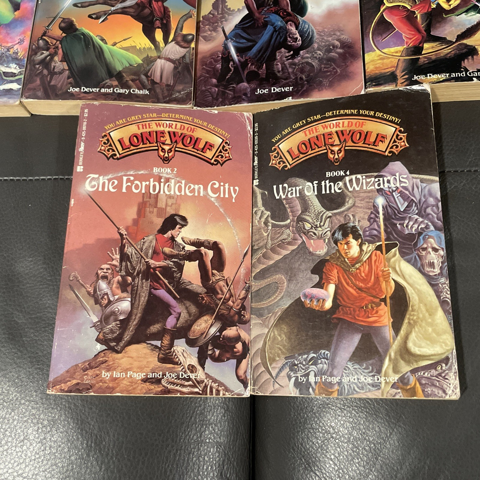 7 Lone Wolf 1 4 6 7 9 Joe Dever Role Playing Adventure Game Books RPG World of
