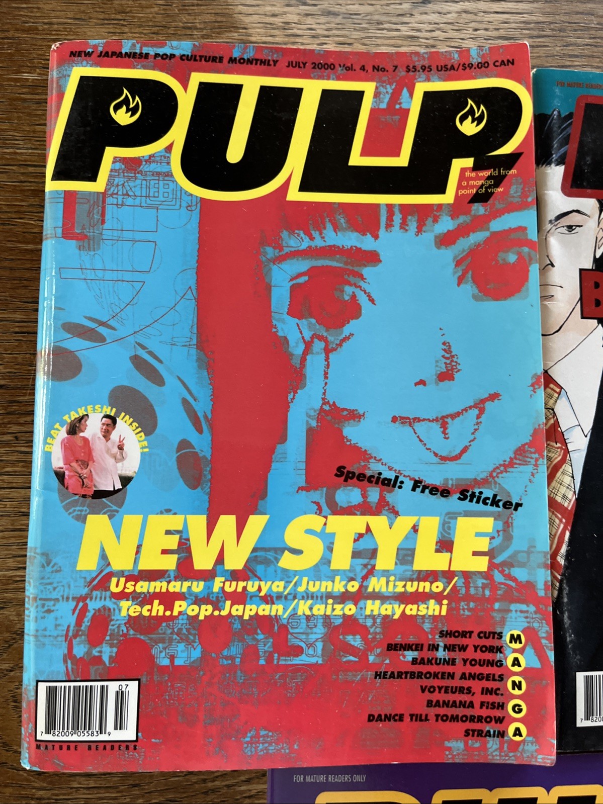 Lot 5 Pulp Magazine Manga for Grownups 1998-2000 Lot W