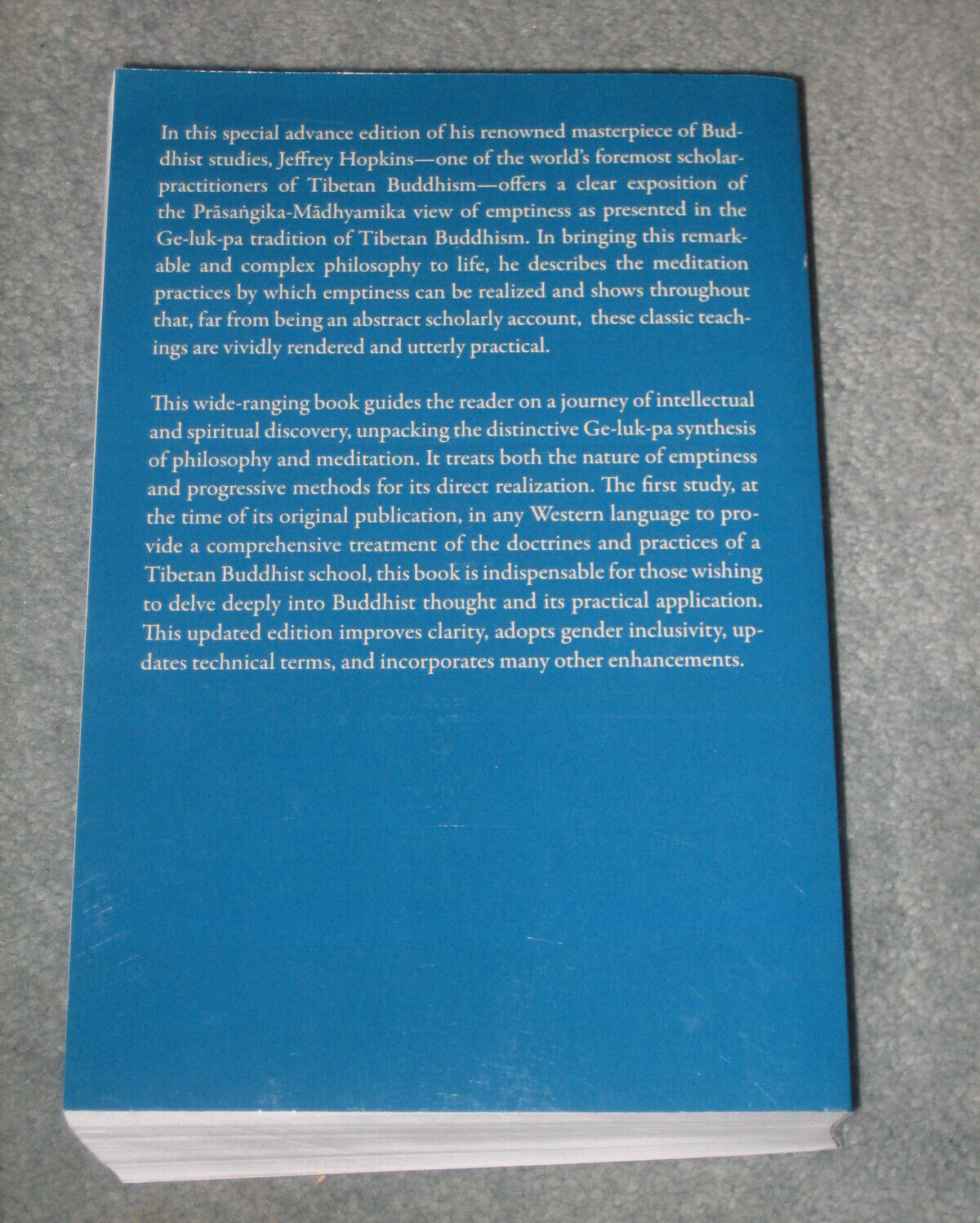 Meditation on Emptiness *Updated Edition* by Jeffrey Hopkins Paperback 2024