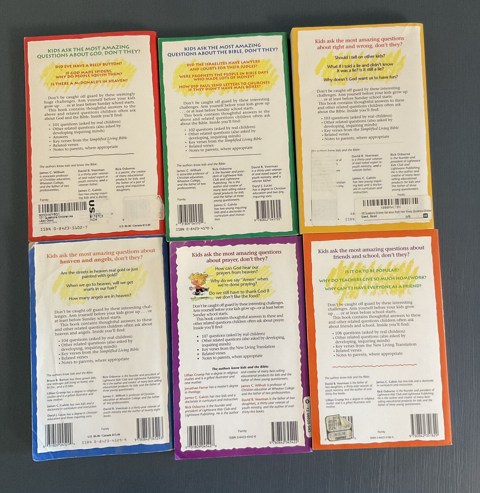 Questions Children Ask About… Series – Lot of 6 books