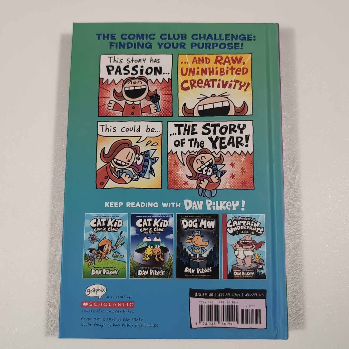 Cat Kid Comic Club by Dav Pilkey Lot of 3 Hardcovers Bundle Kids Books Ages 7-11