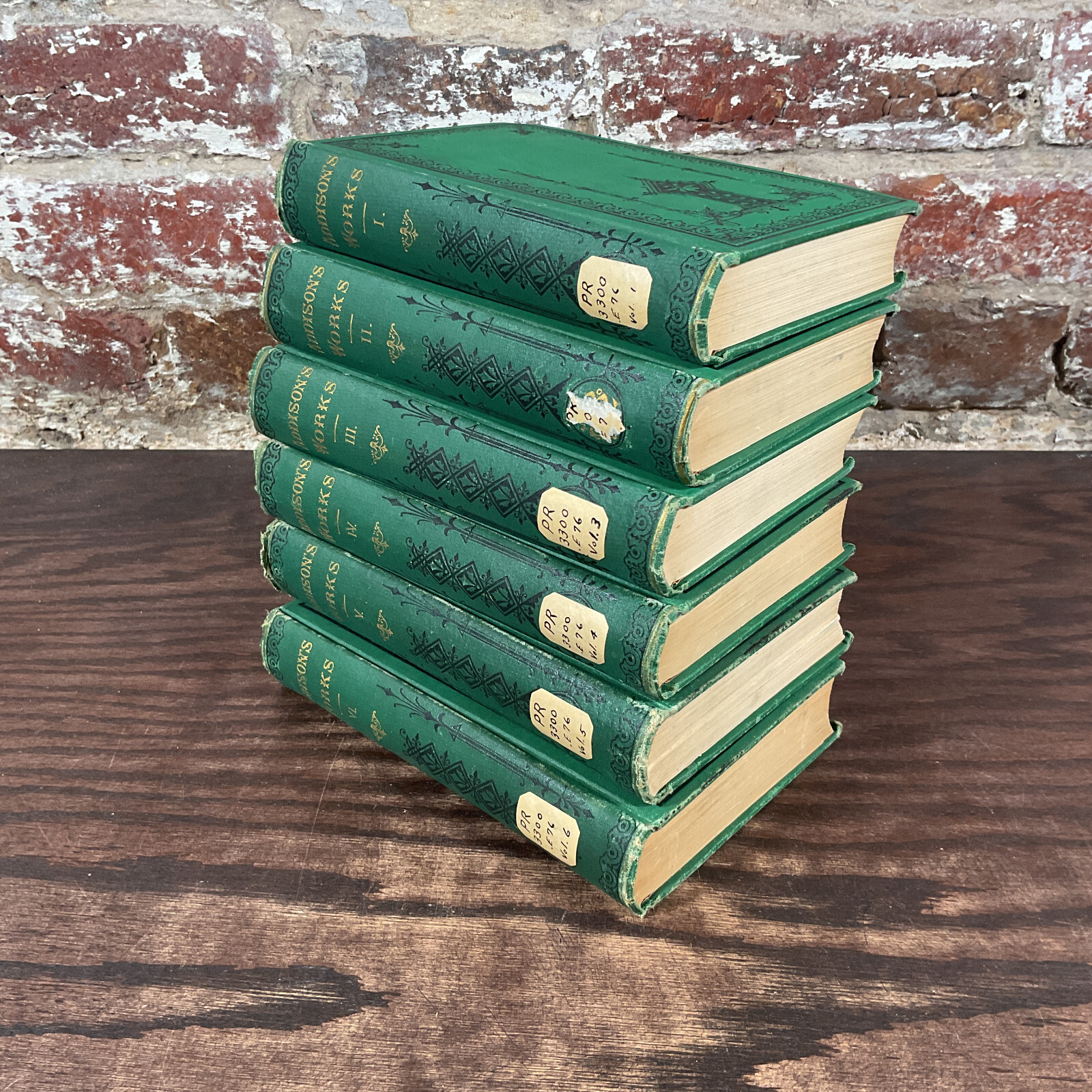 Addison’s Works Six Volume Set By Addison, Joseph