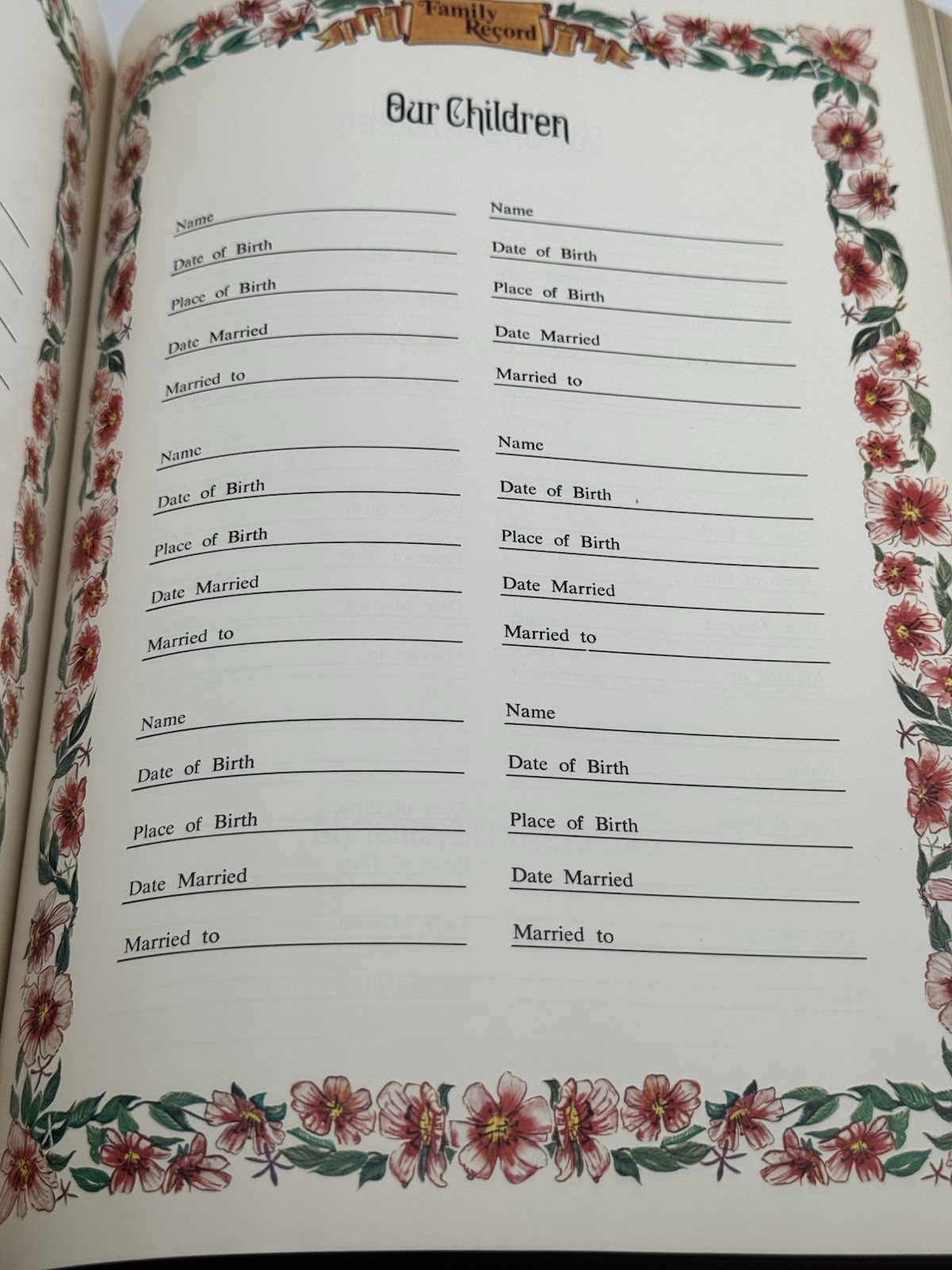 The Holy Bible With References Family Record And Children Bible Stories 1973