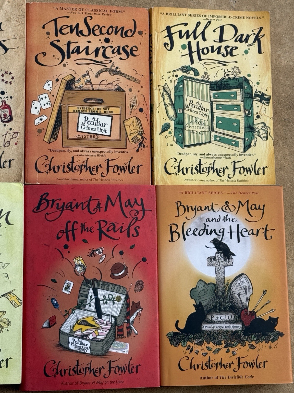 Christopher Fowler 10 Book Lot (8 PB, 2 HC) Peculiar Crimes Unit Mysteries