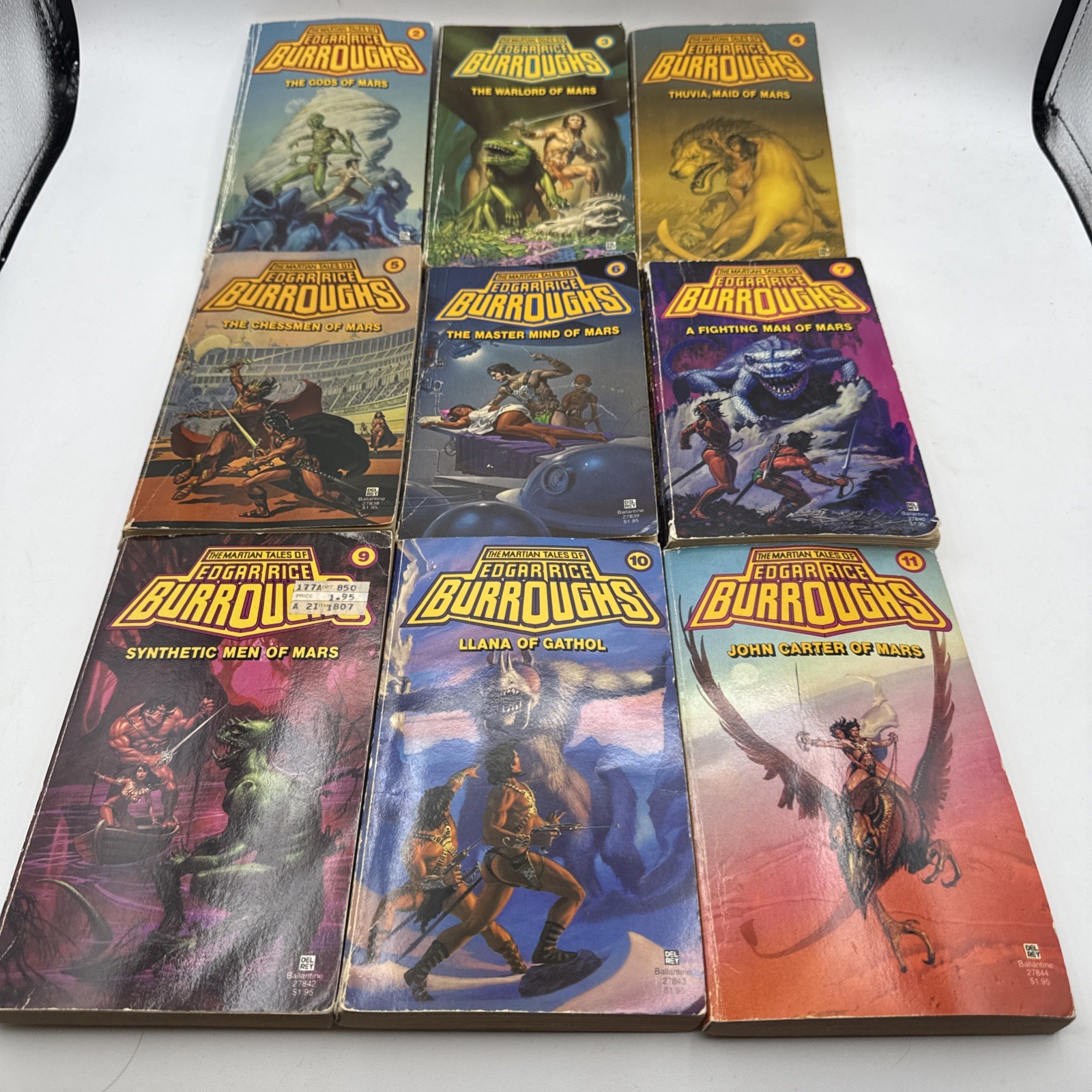 The Martian Tales of Edgar Rice Burroughs Lot of 9 Vols. 2 3 4 5 6 7 9 10 11