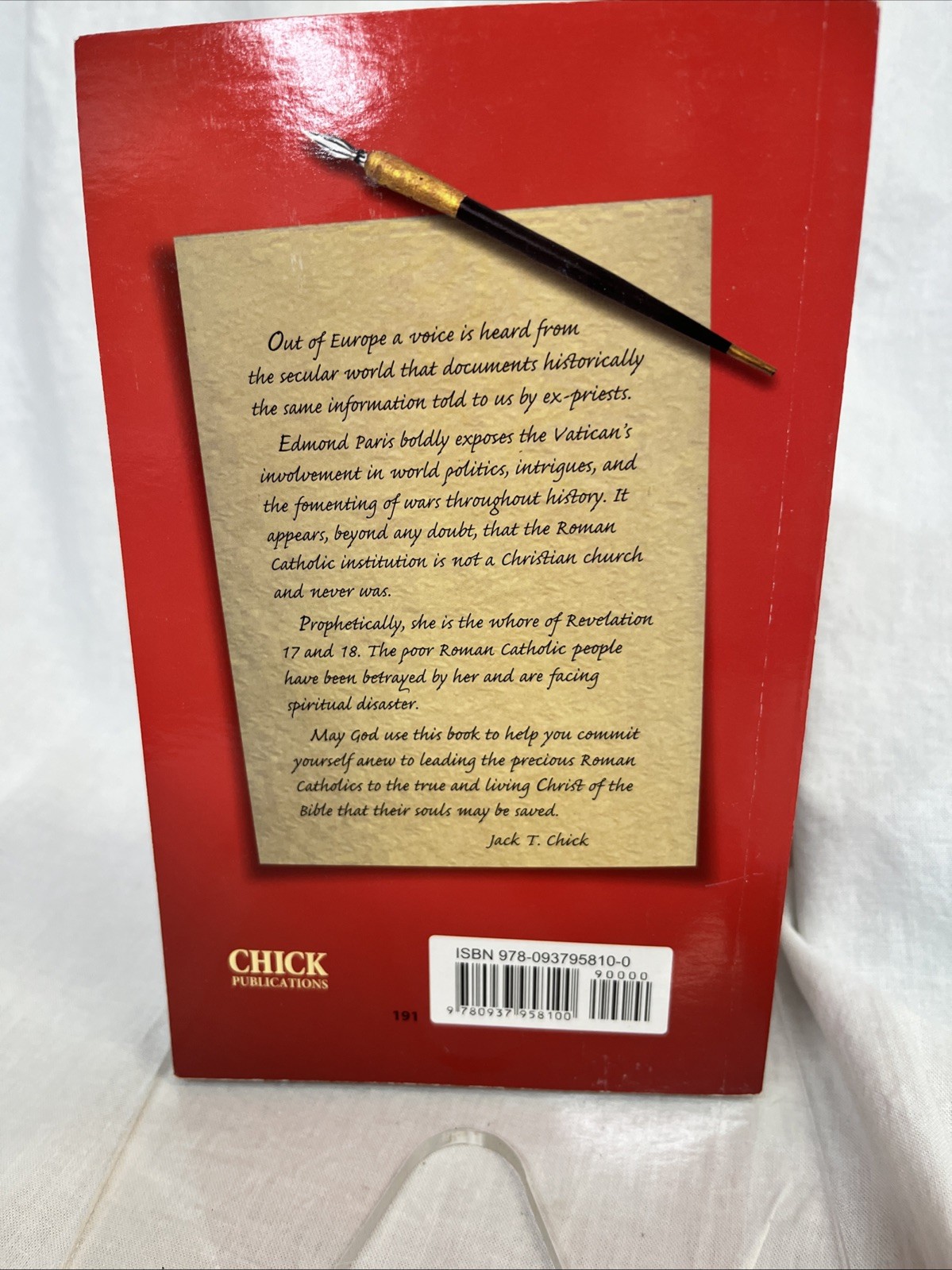 Secret History of the Jesuits by Edmond Paris (1982, Trade Paperback)