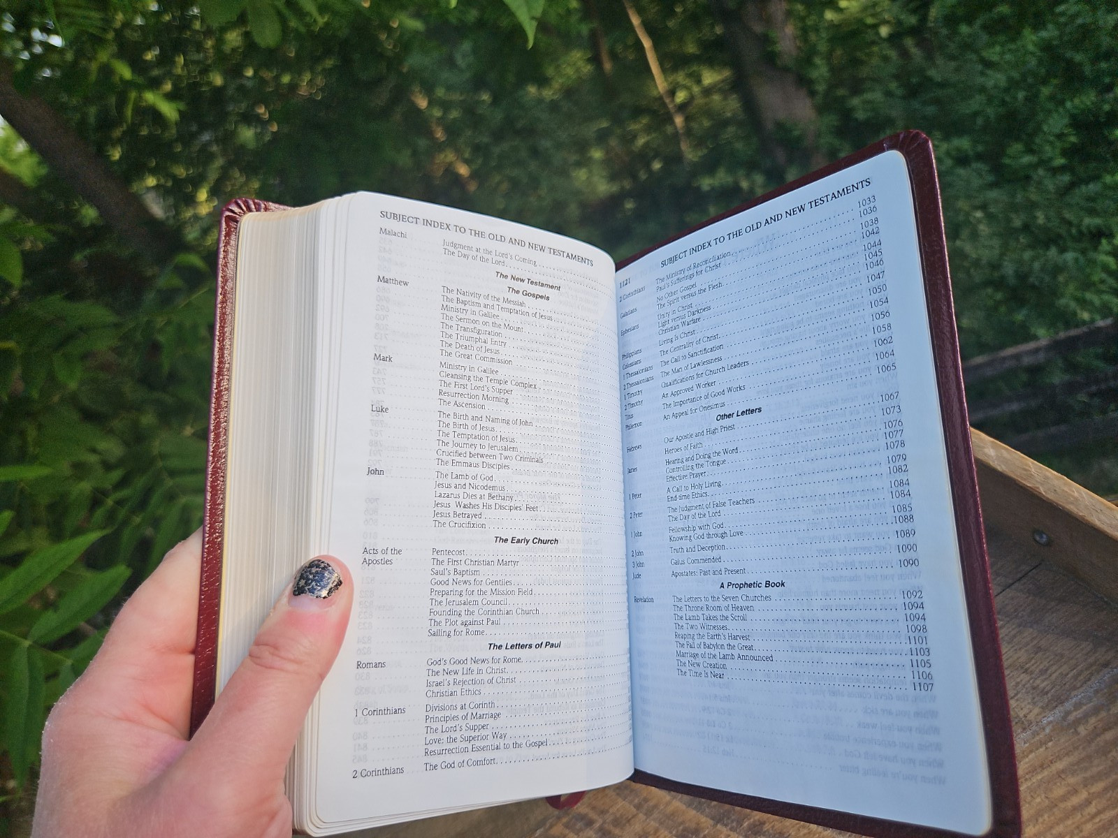 OOP HCSB Pocket-Size Bible Burgundy Bonded Leather with original box & magnifier