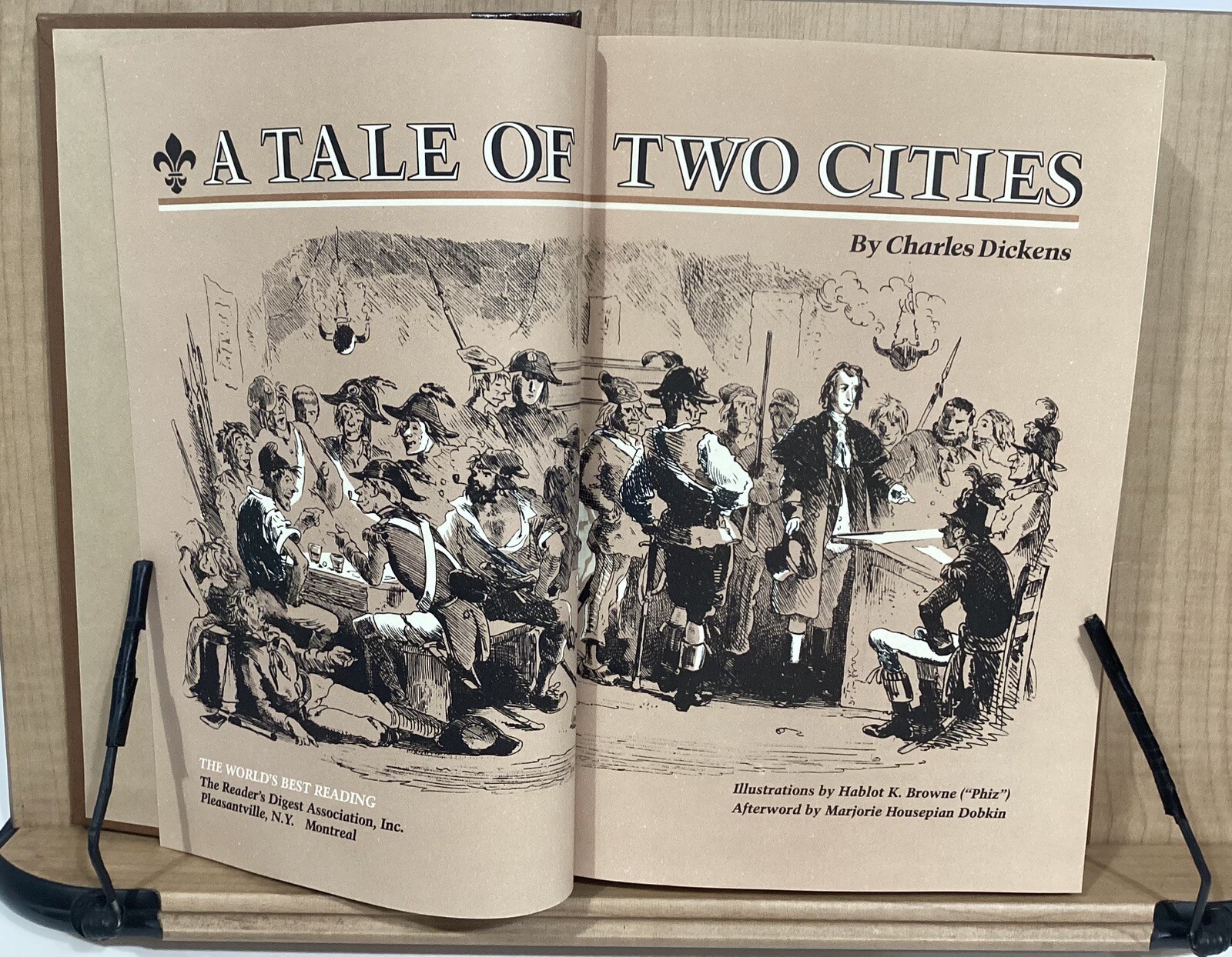A Tale of Two Cities by Charles Dickens Readers Digest Edition 1984 Hardcover