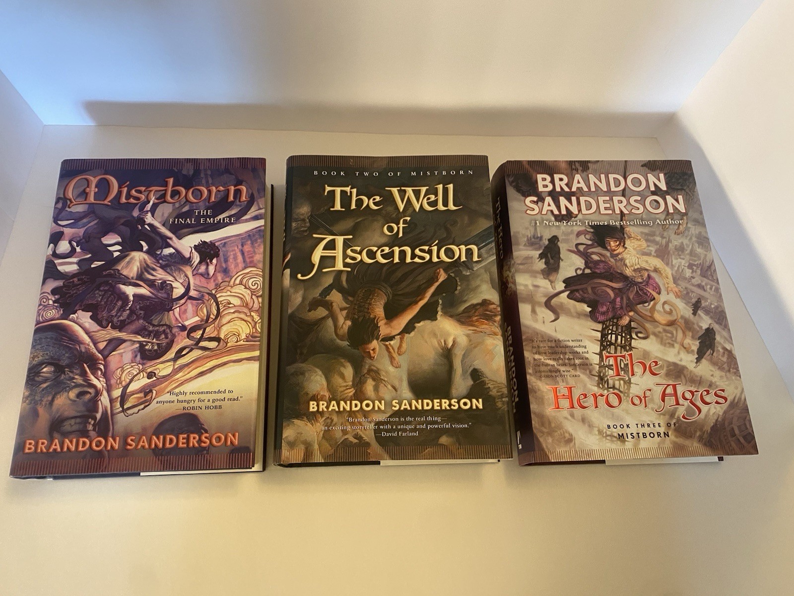The Mistborn Trilogy by Brandon Sanderson – 1st Edition Hardcovers – Books 1-3!
