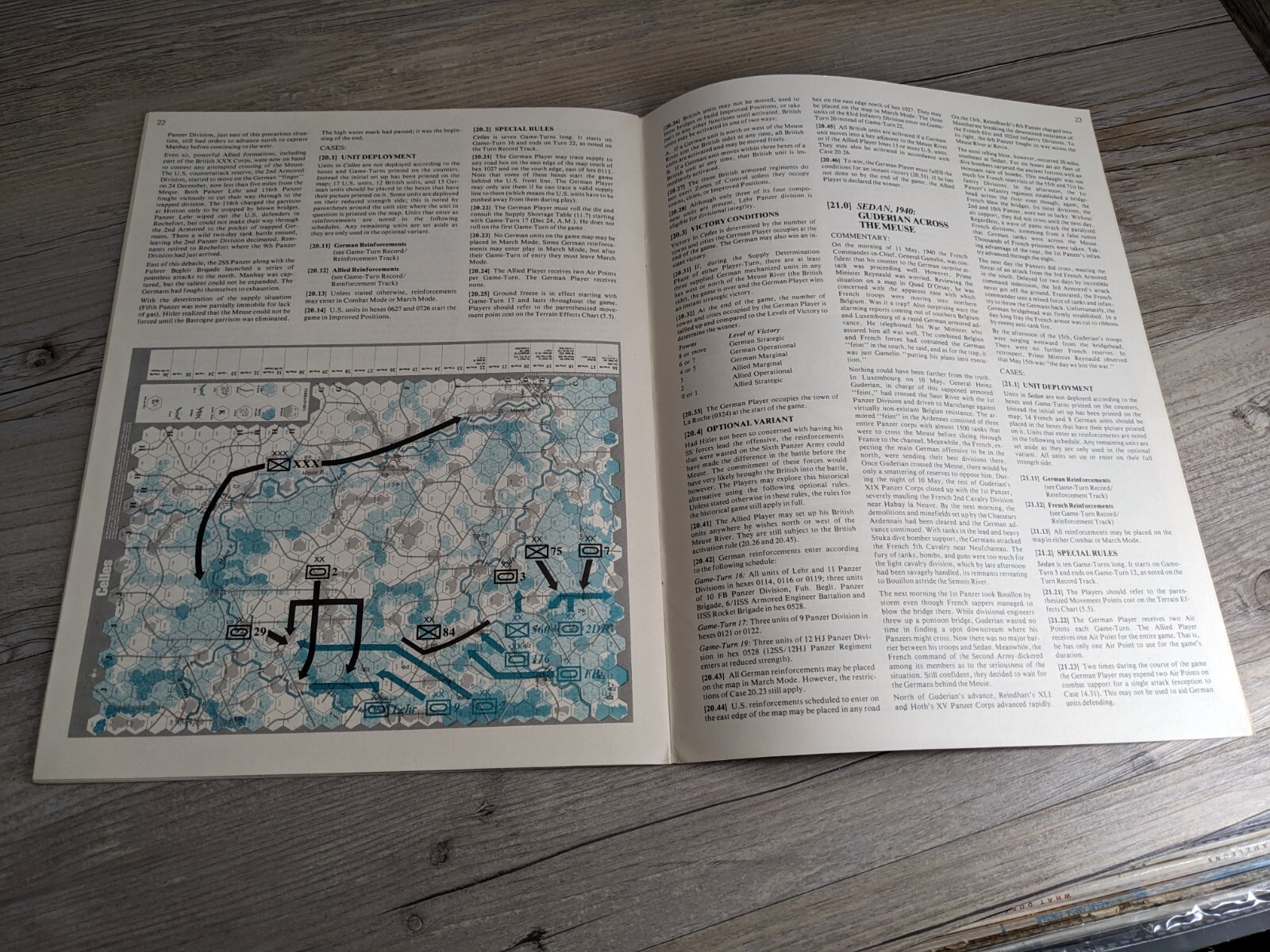 Battles for the Ardennes Replacement Rules of Play & Campaign Rules SPI 1978
