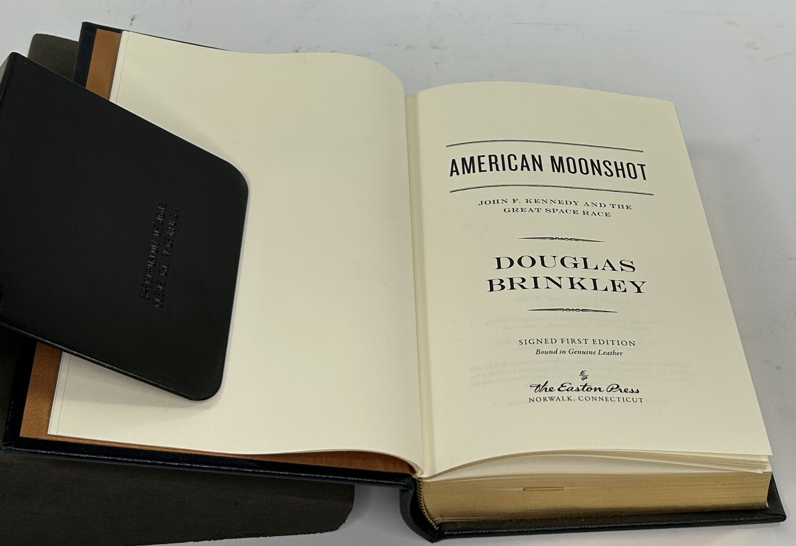 American Moonshot by Douglas Brinkley, Signed, Easton Press, 2019