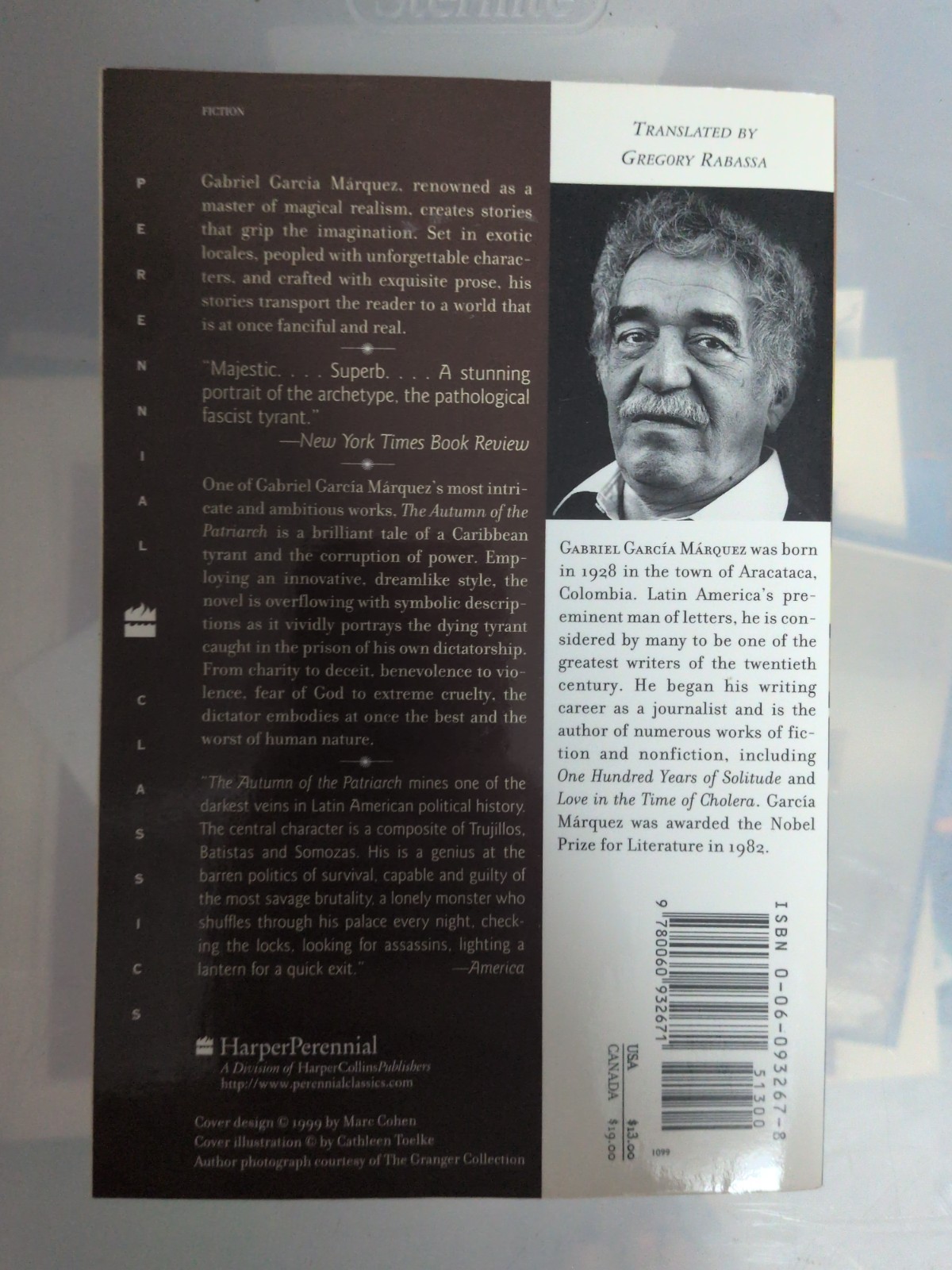Autumn of the Patriarch by Gabriel García Márquez (1999, Trade Paperback)