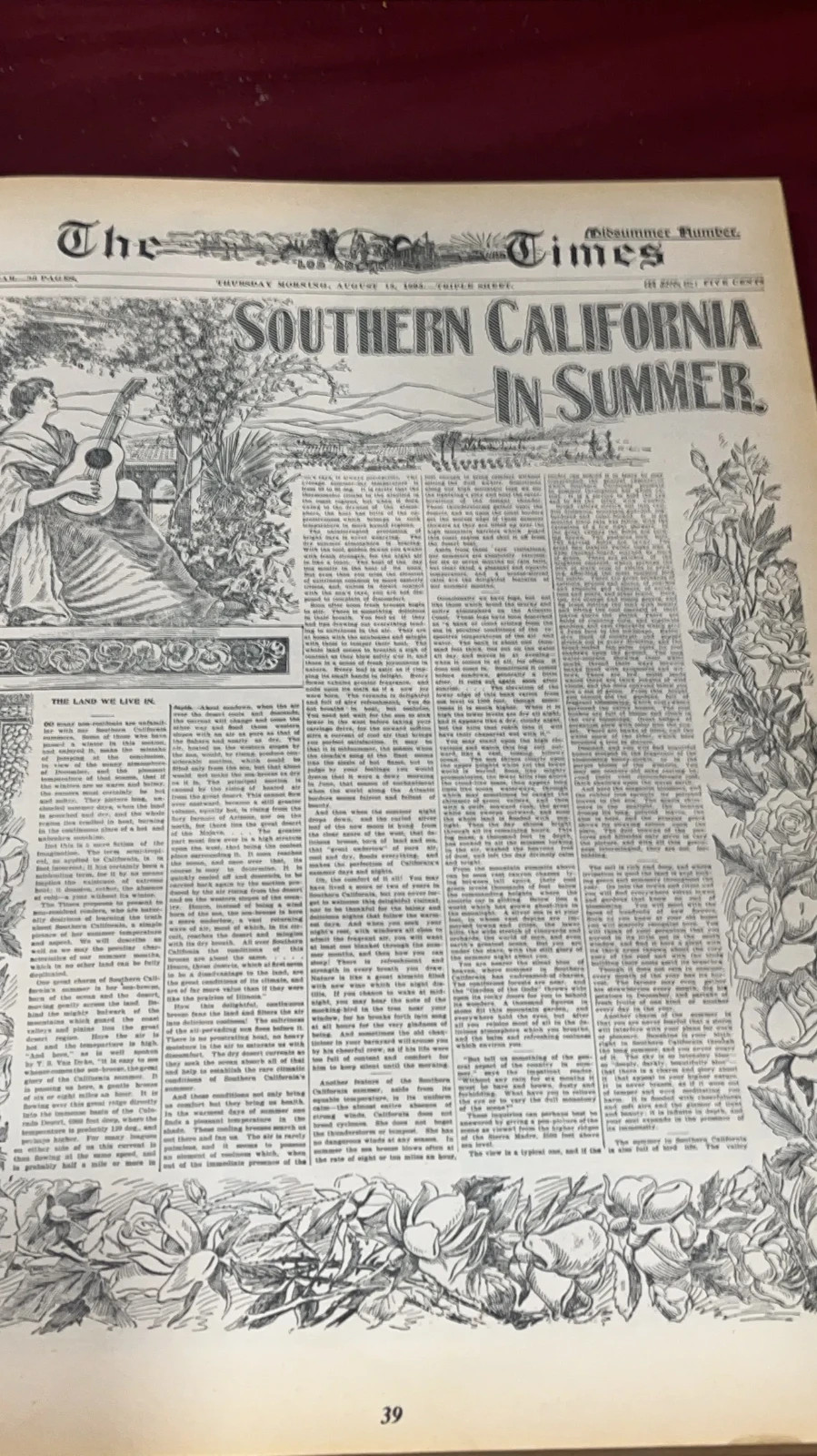 Front Page A Collection Of Historical Headlines From The LA Times 1881-1981