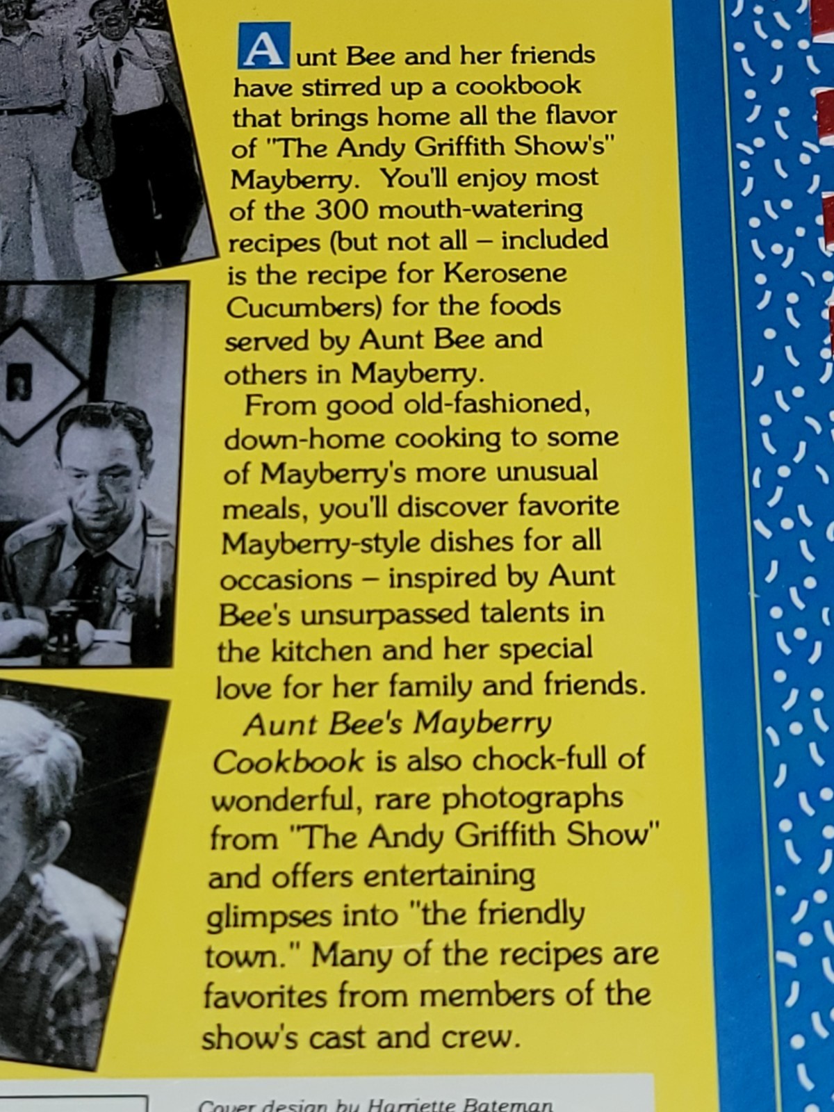 AUNT BEE’S MAYBERRY COOKBOOK ~ Ken Beck and Jim Clark ~ 1991 PB