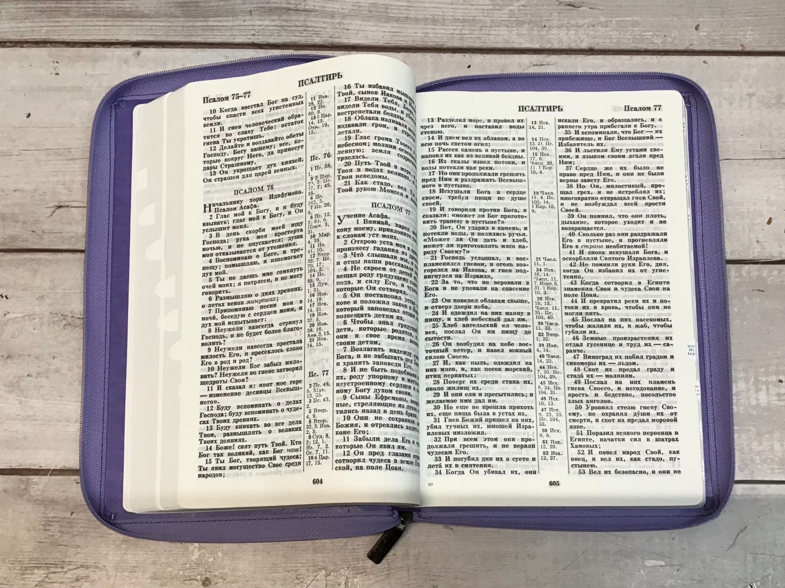 Библия Russian Bible large print Большой формат серебрянный срез​ индексы молния