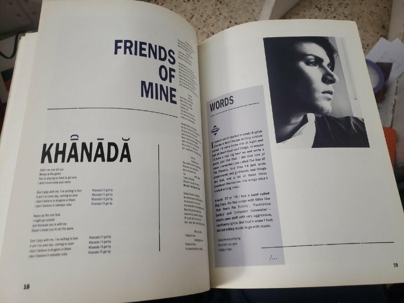 Duran Duran The Book of Words Original 1984 US Printing Nick Rhodes New Wave