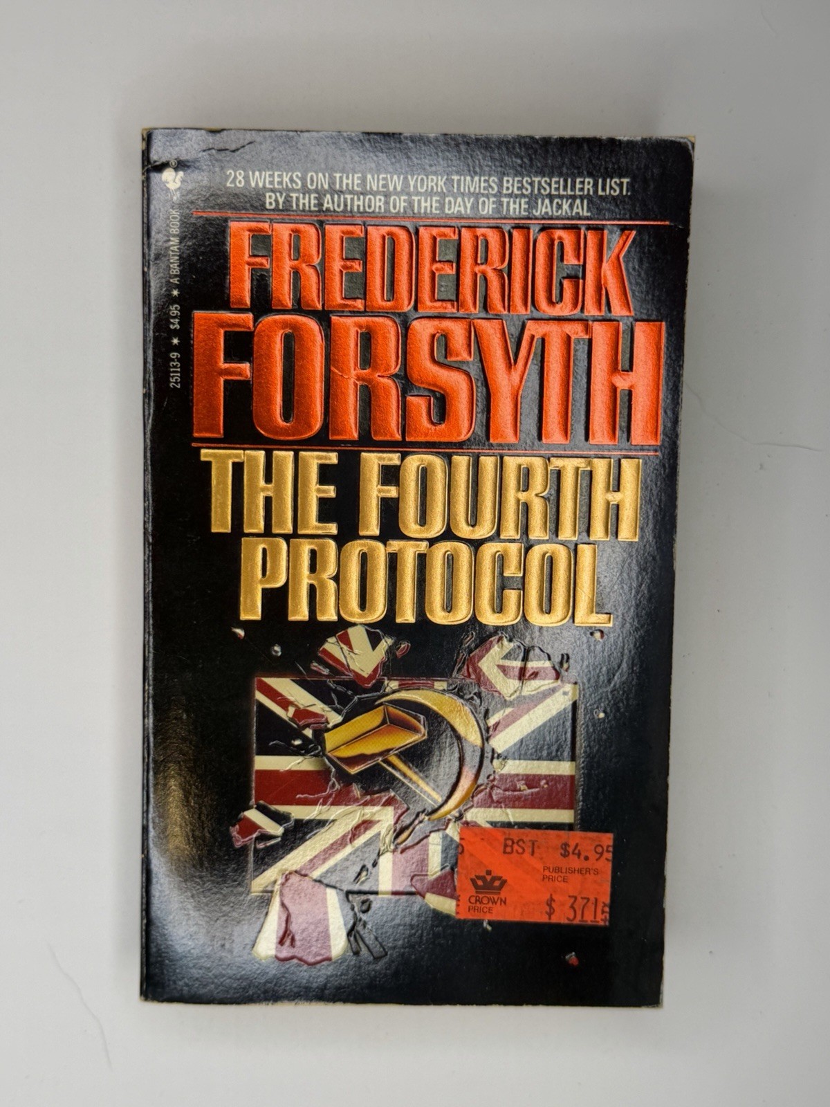 The Fourth Protocol Frederick Forsyth Paperback Bantam Thriller Vintage Novel