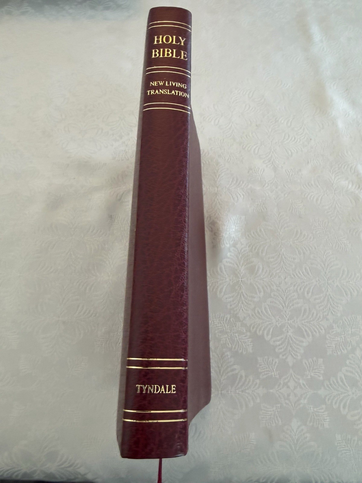 Holy Bible New Living Translation Red Let 1999 Burgundy Bonded Leather Tyndale