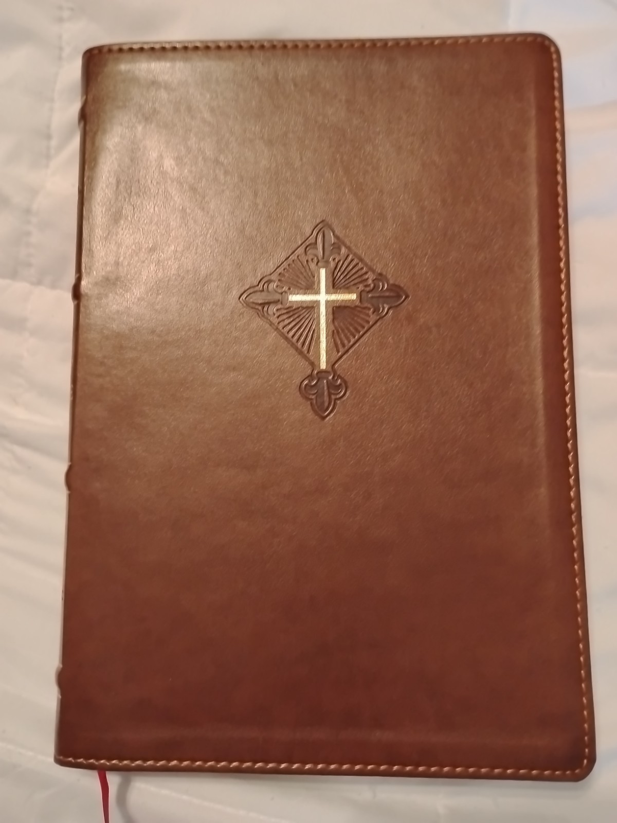 RSV2CE Thinline Large Print Catholic Bible Brown Leathersoft Comfort Print ESV