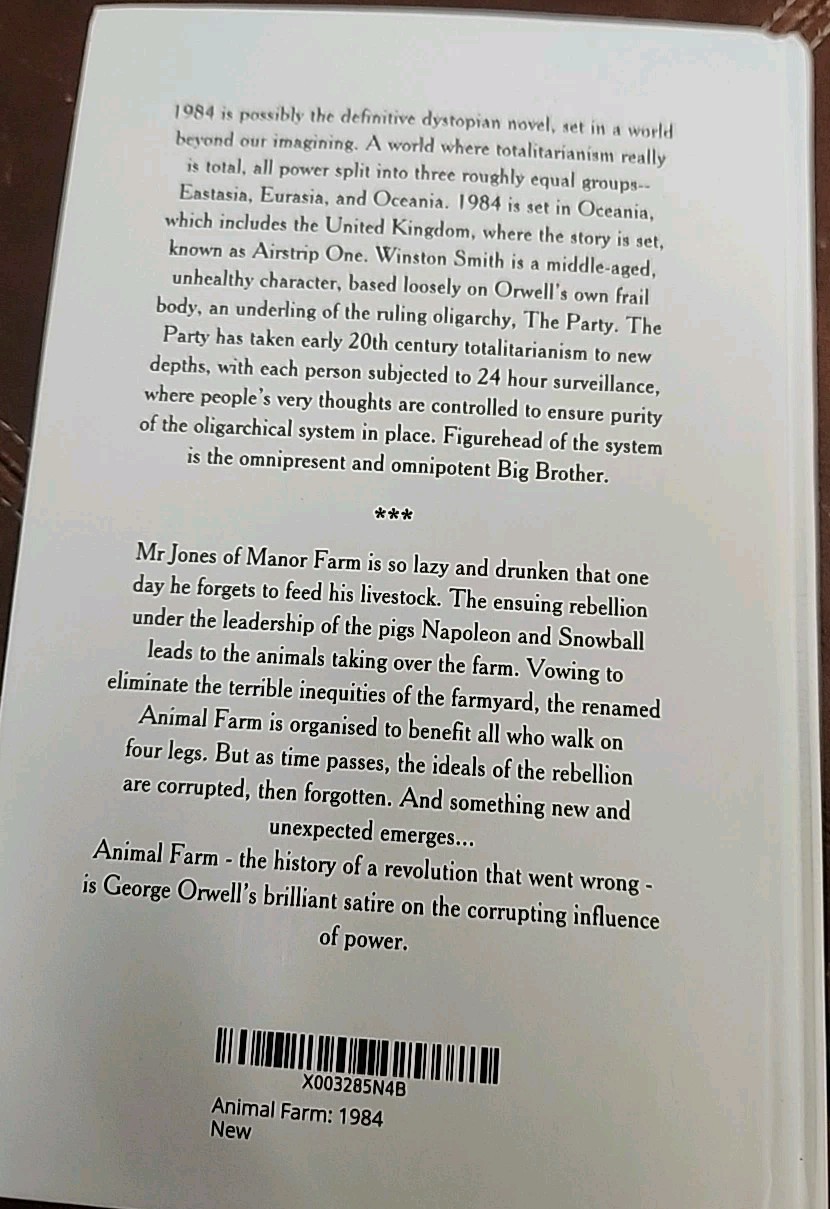 1984 & Animal Farm (2In1) by George Orwell Book