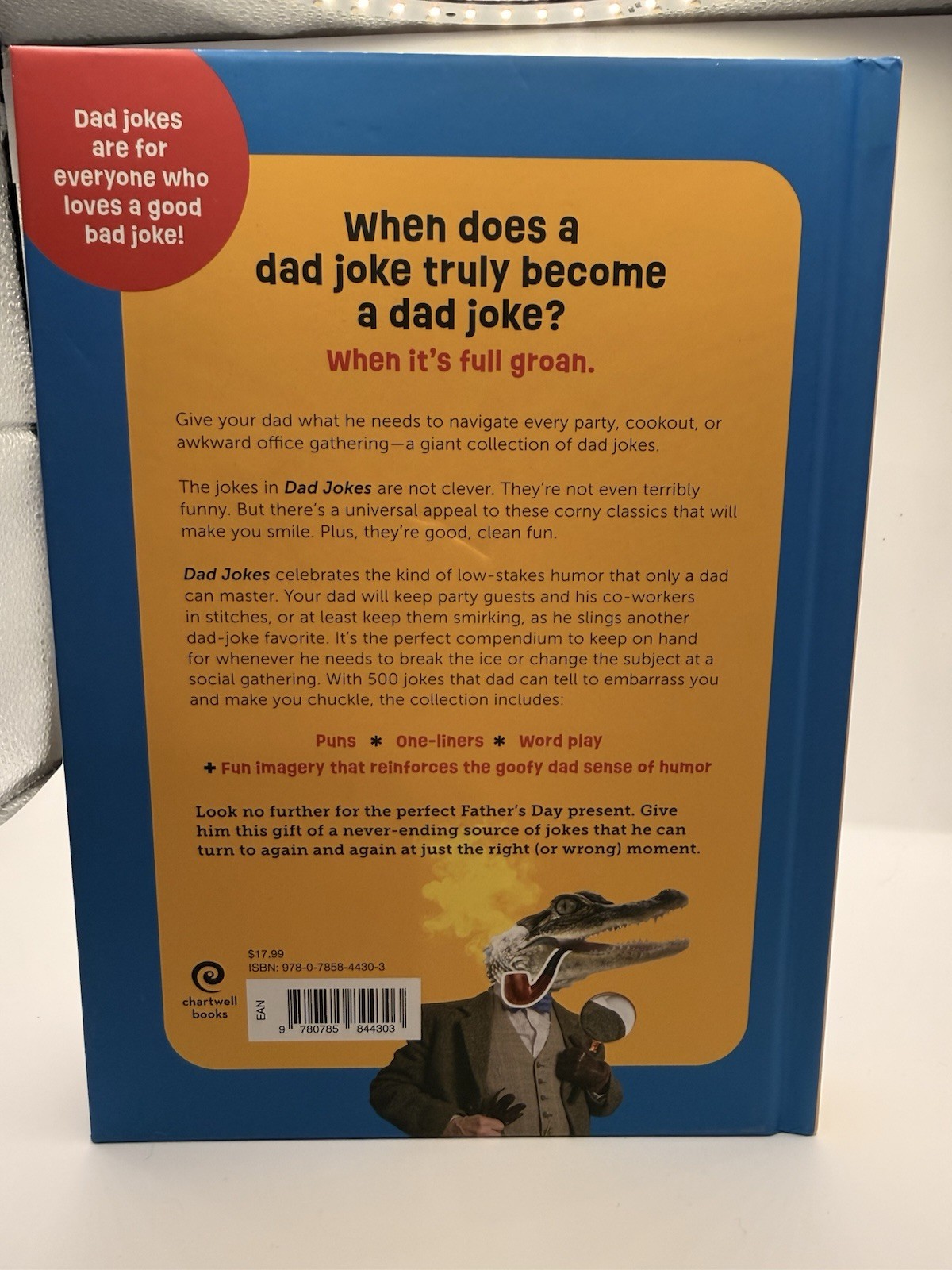 Dad Jokes Book Hardcover 500 Jokes So Bad They’re Good Chartwell Books