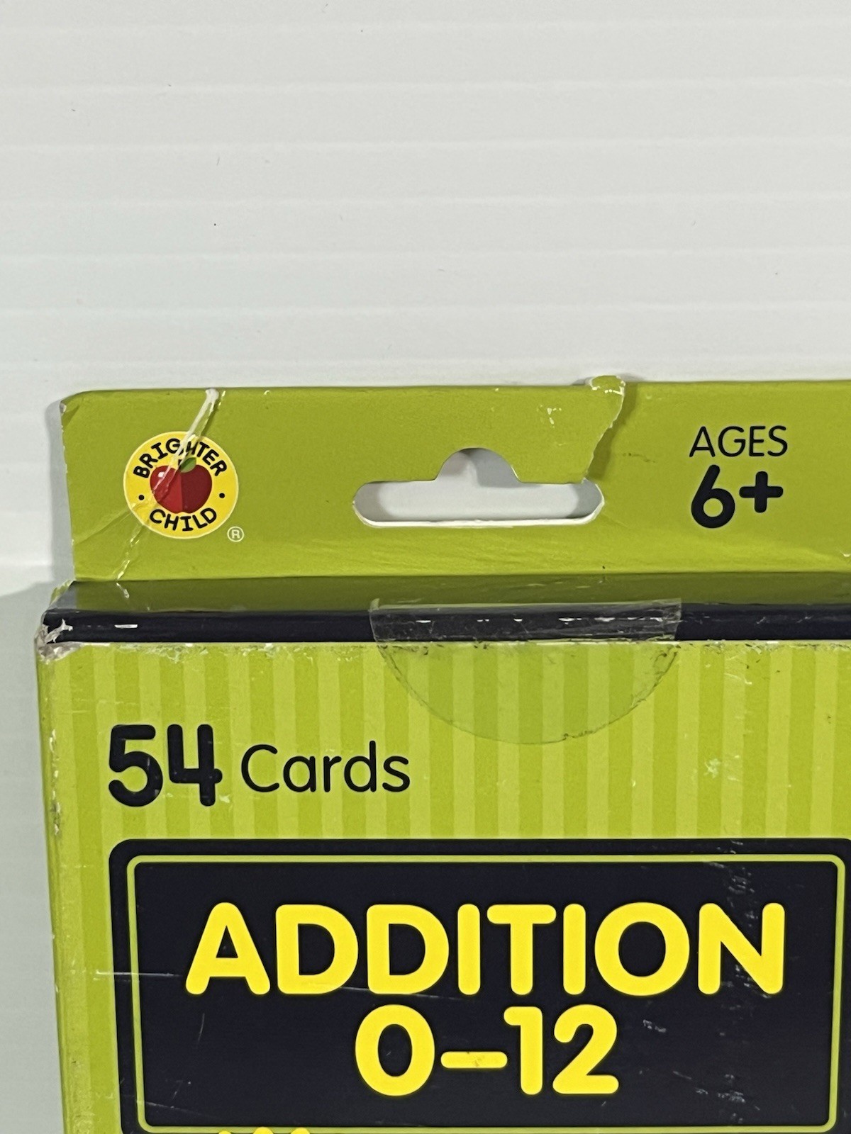 Brighter Child Addition 0 to 12 Flash Cards, 54 Cards ~ Grades 1-3 / Age 6+ NEW