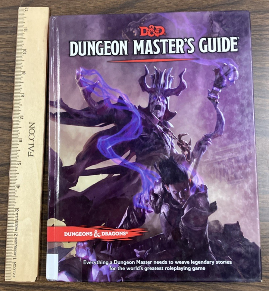 Dungeon Master’s Guide Dungeons & Dragons D&D HC RPG Wizards Coast 2014 EX-LIB