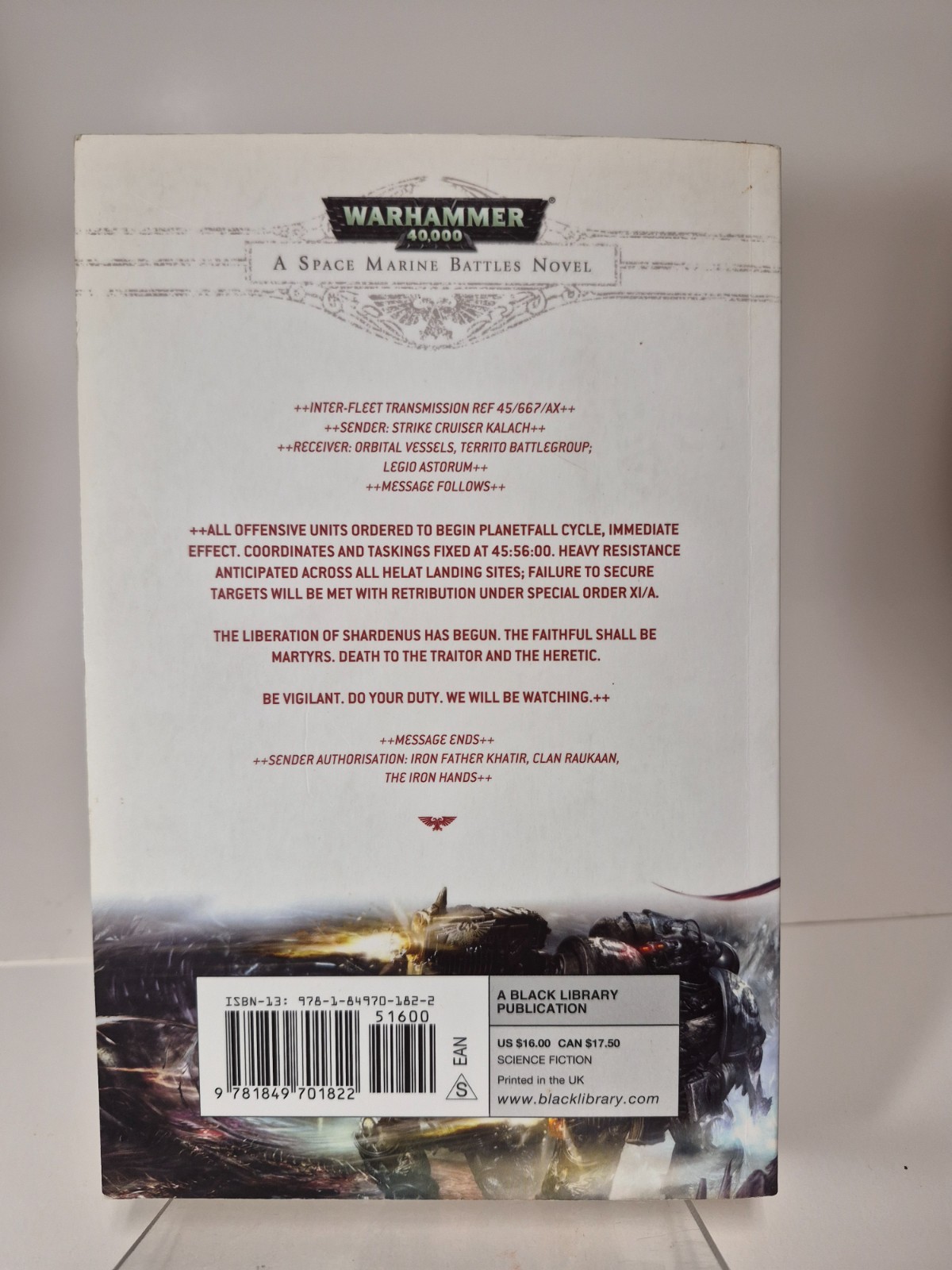 Warhammer 40,000 Wrath of Iron Chris Wraight Space Marine Battles PB