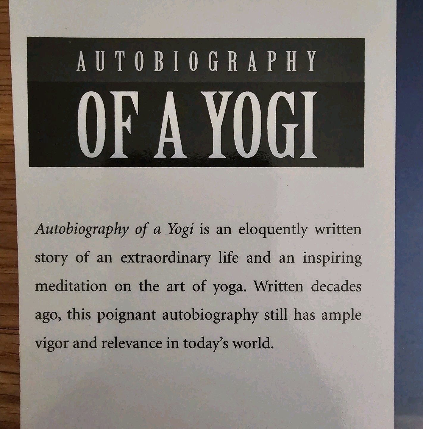 Autobiography of a Yogi Paramahansa Yogananda Paperback Complete Edition